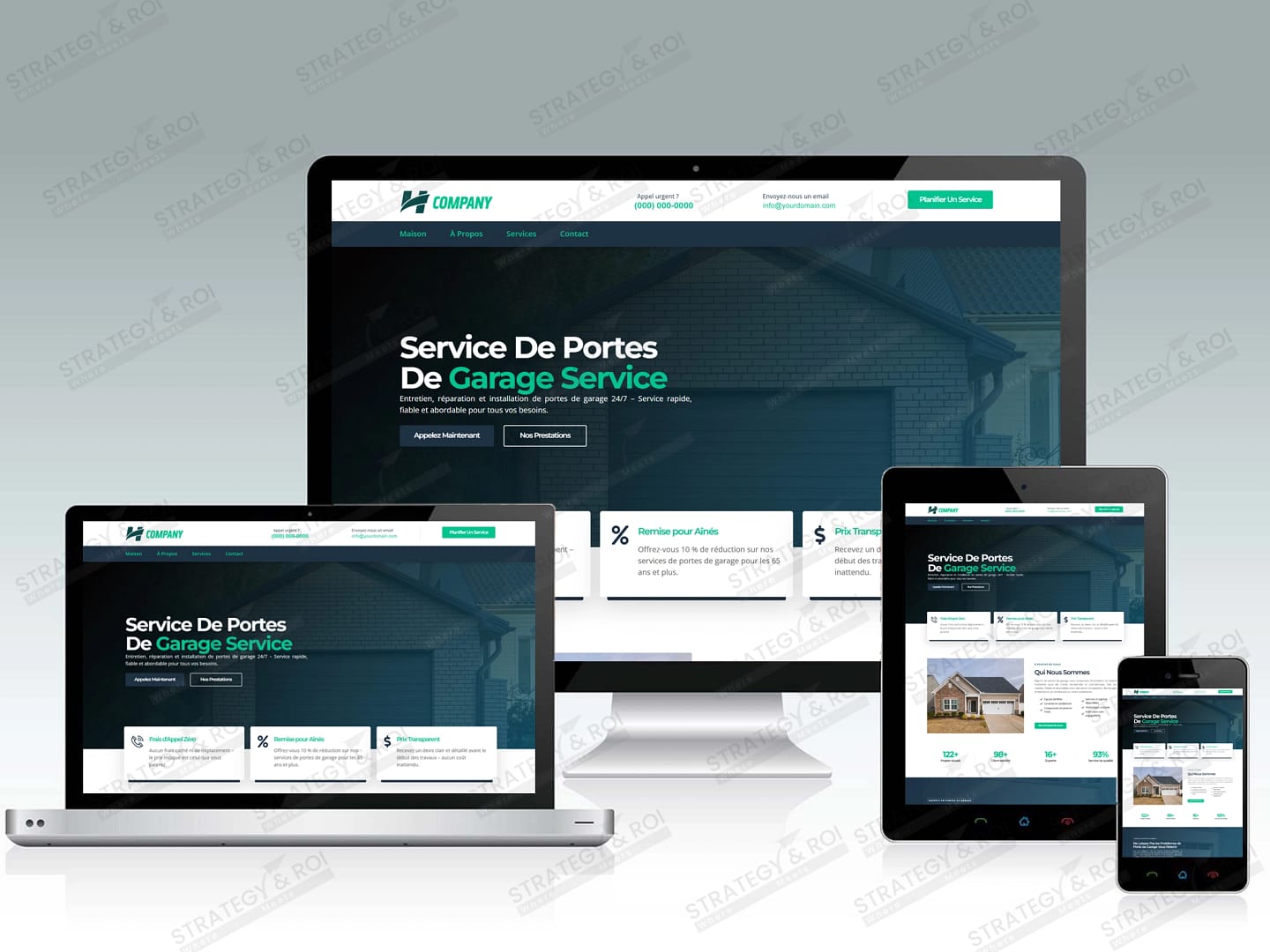 website design for garage door