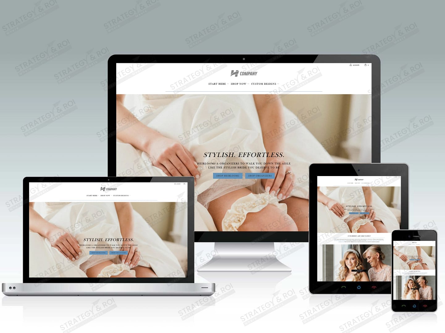 eCommerce website design for clothing brand