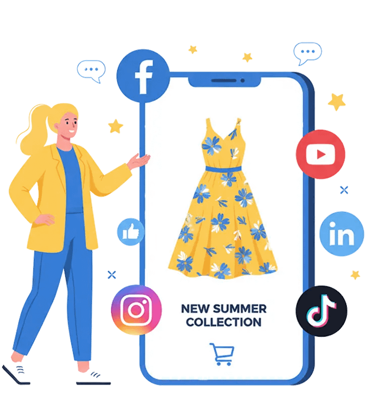 Ecommerce Social Media Marketing Banner